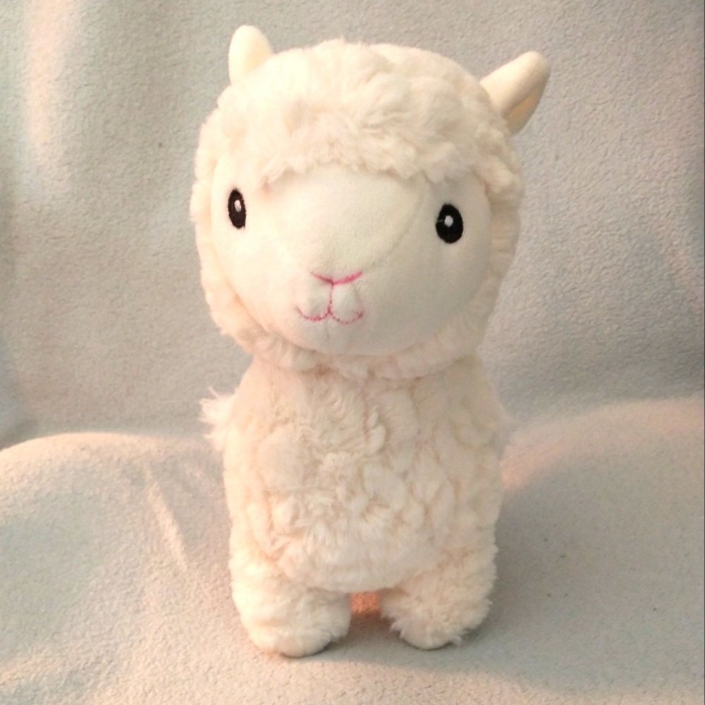 Bee Happy - 11" Llama Plush w/inside rattle.